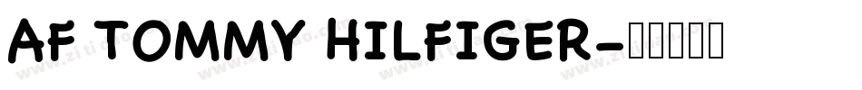 AF TOMMY HILFIGER字体转换